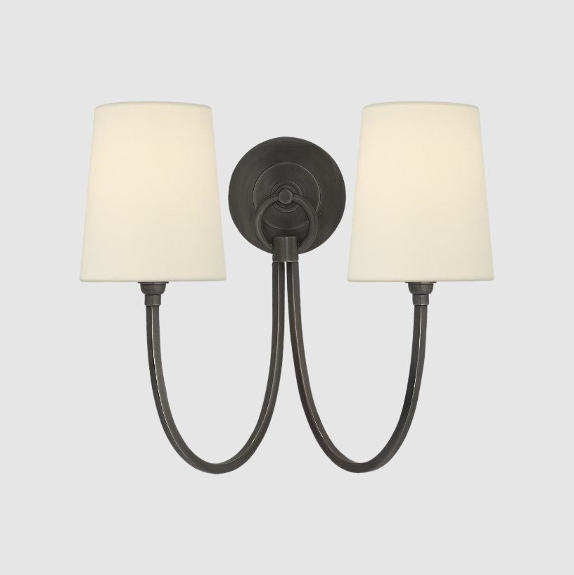 Reed Double Sconce