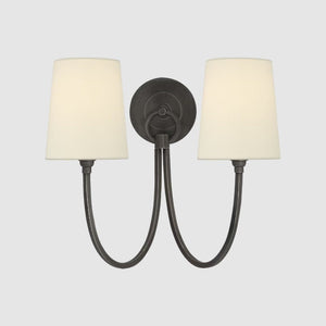 Reed Double Sconce
