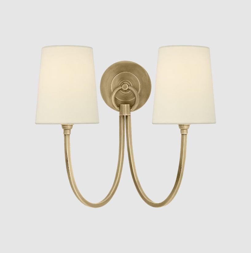 Reed Double Sconce
