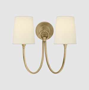 Reed Double Sconce