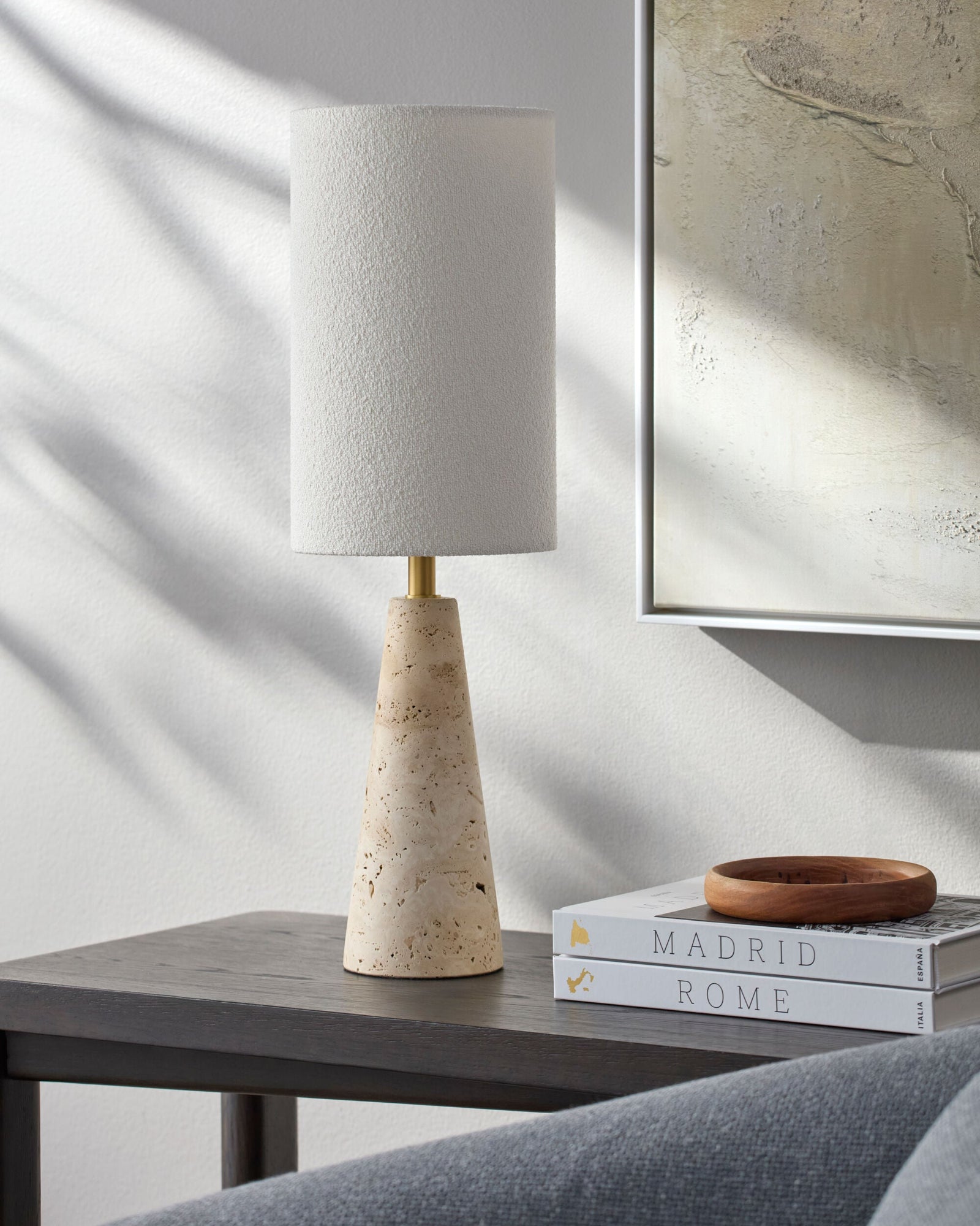 Tarnu Accent Table Lamp Cone (24" H) – room setting