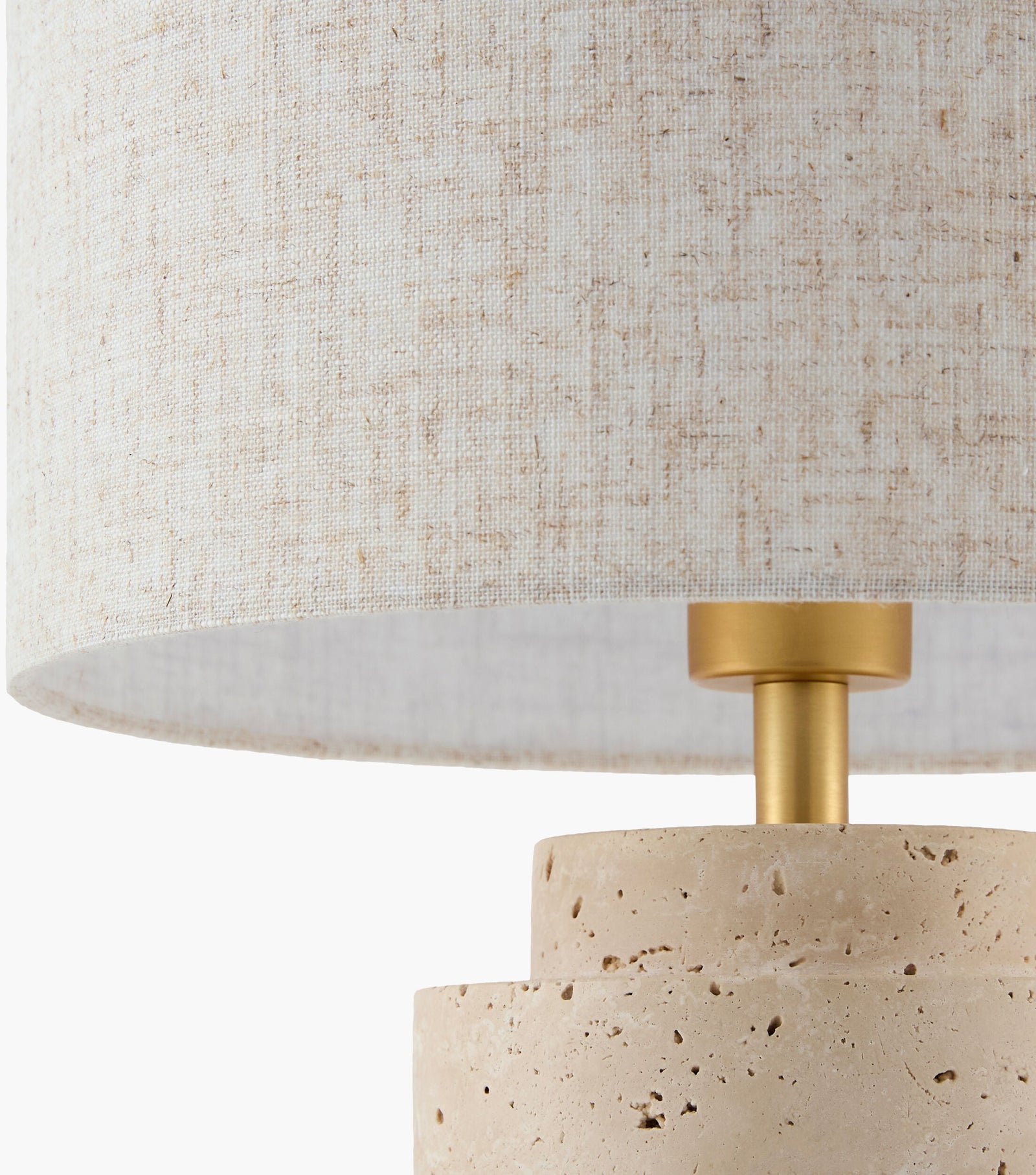 Taven Accent Table Lamp Beige – detail
