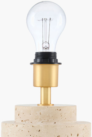 Taven Accent Table Lamp Beige – detail