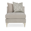 Caracole Fret Knot Armless Chair – front view