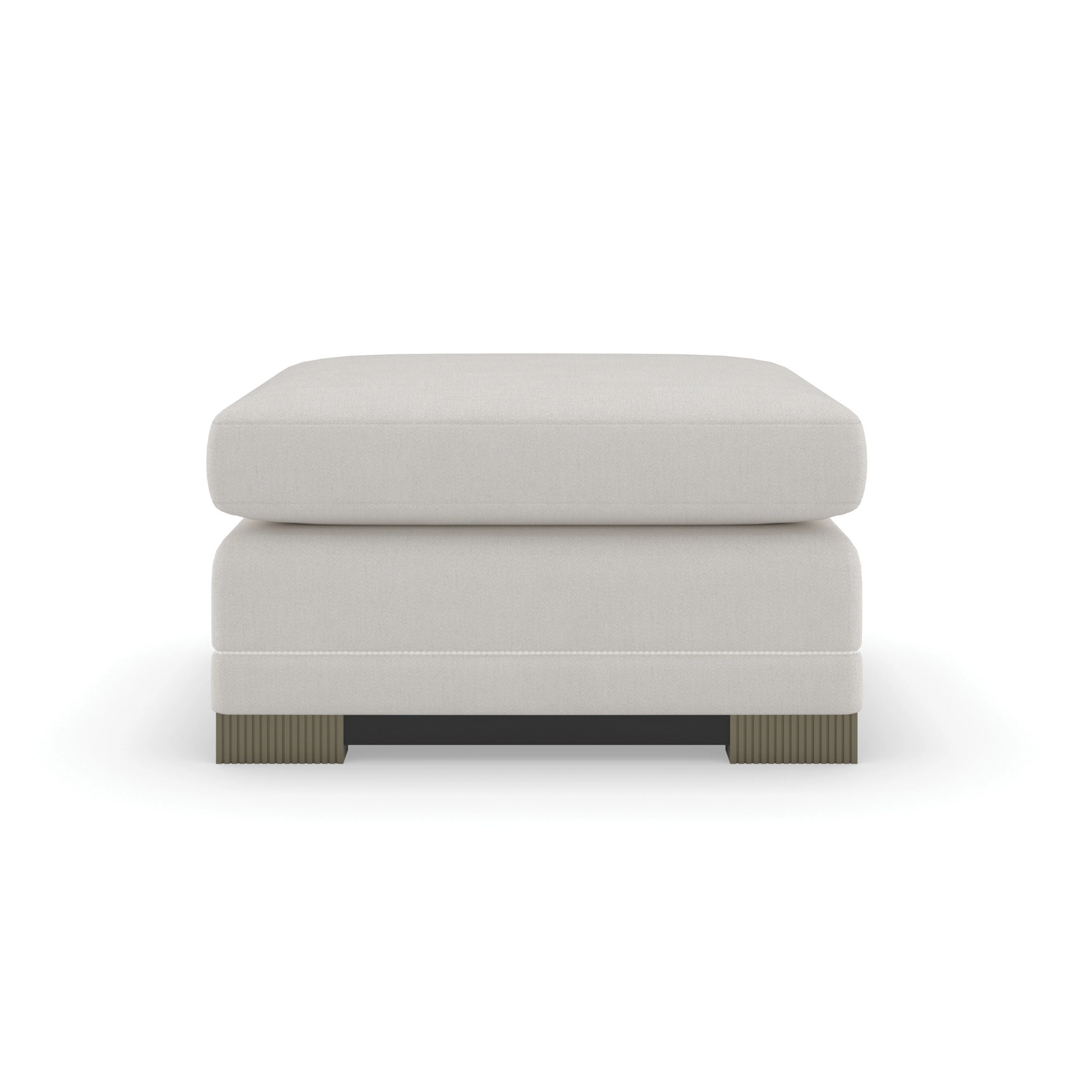Caracole Deep Retreat Ottoman – front view