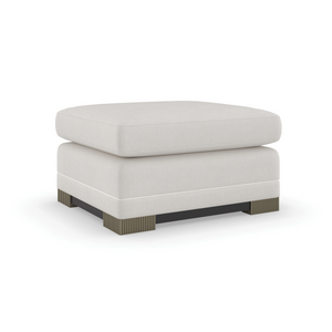 Caracole Deep Retreat Ottoman – side view