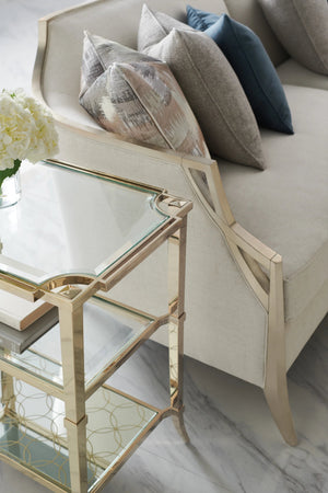 Caracole X Factor Left-Arm Facing Loveseat – room setting