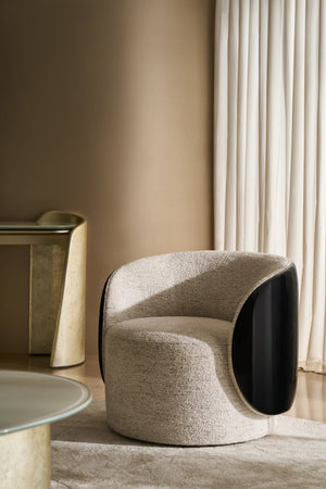 Caracole Cuff Swivel Chair – angle view