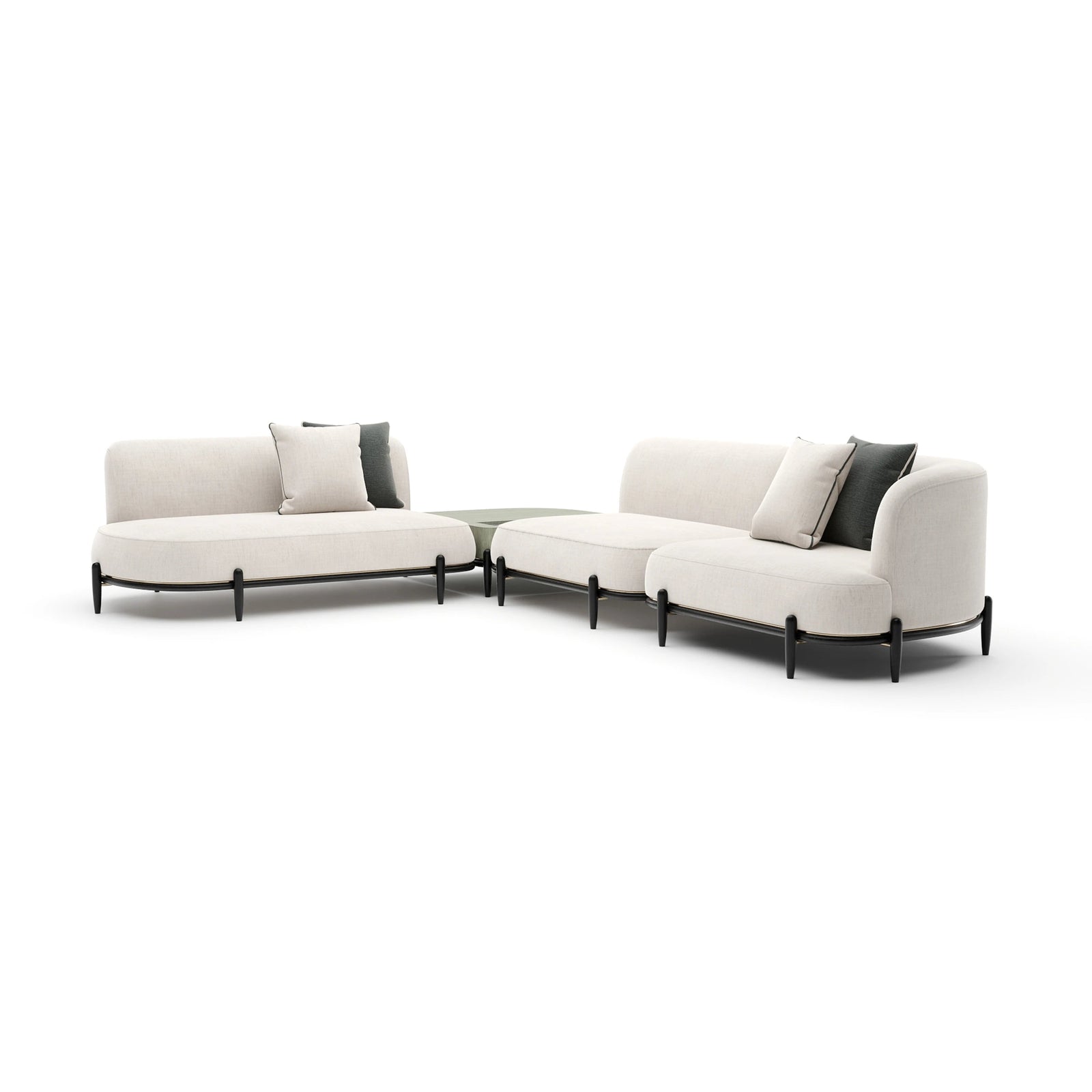 Caracole Madera Sectional – angle view