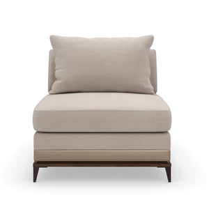 Caracole Archipelago Armless Chair – front view