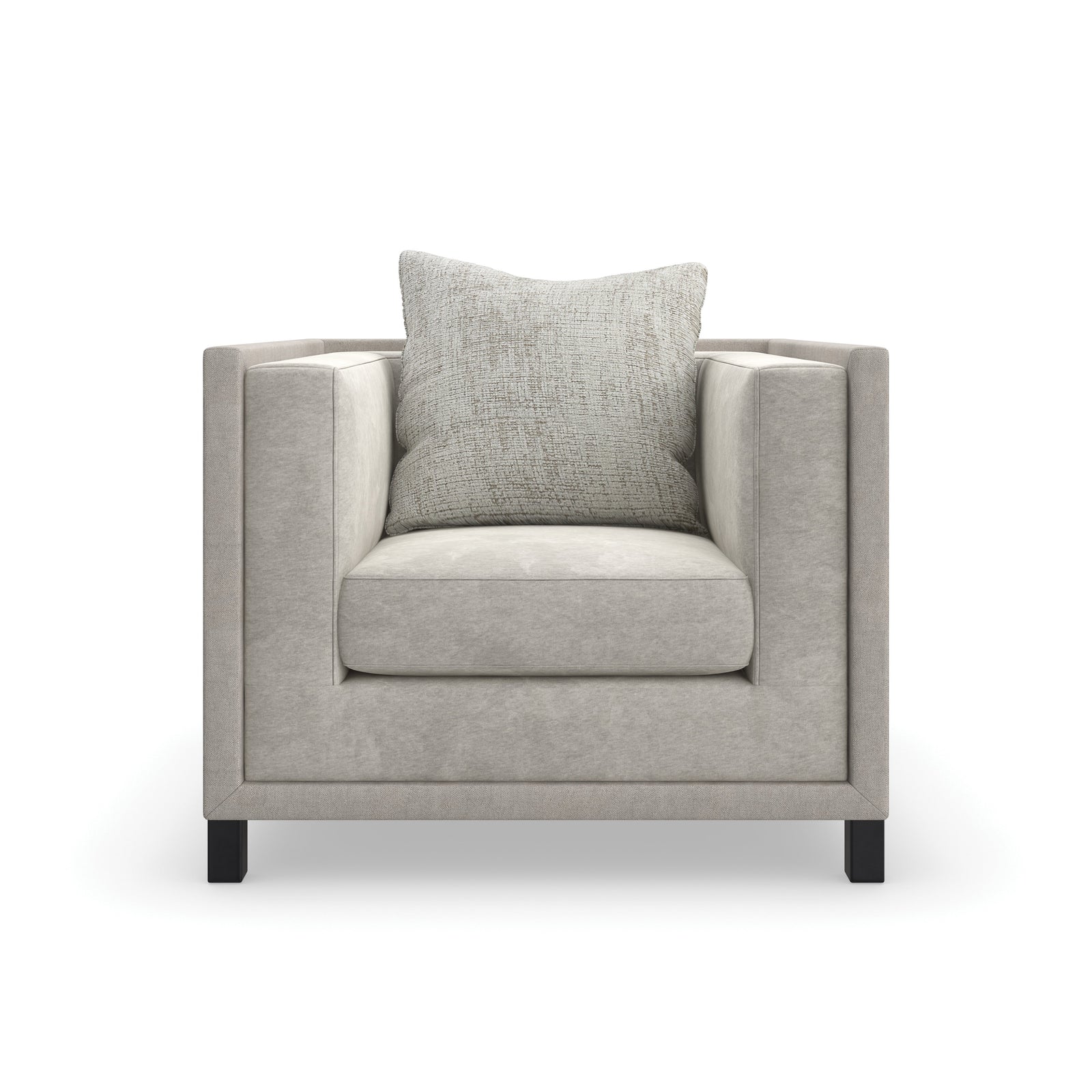 Caracole Tuxedo Accent Chair – front view