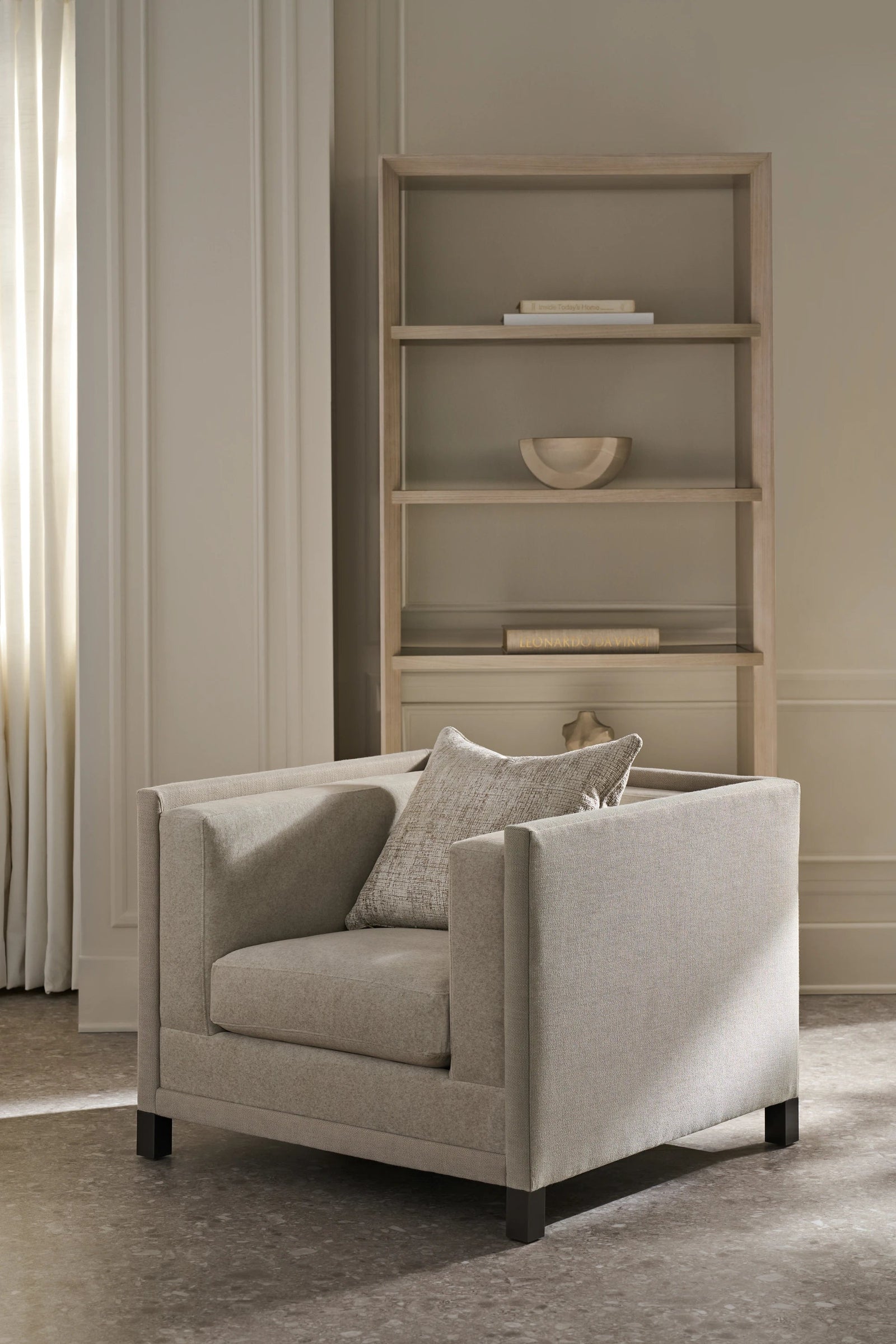 Caracole Tuxedo Accent Chair – angle view