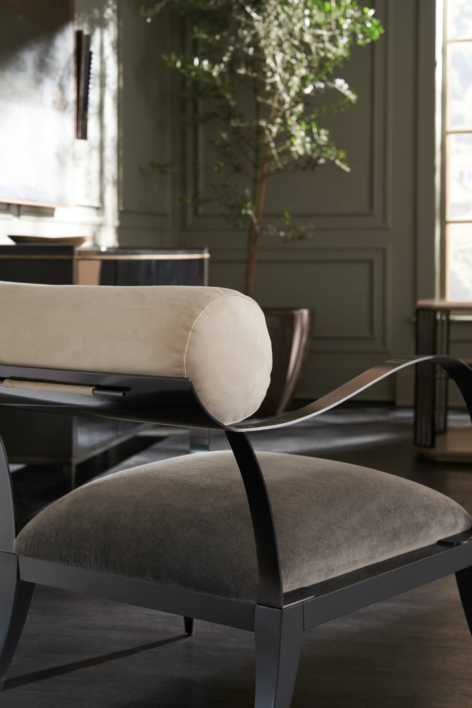 Caracole Homage Accent Chair – side view