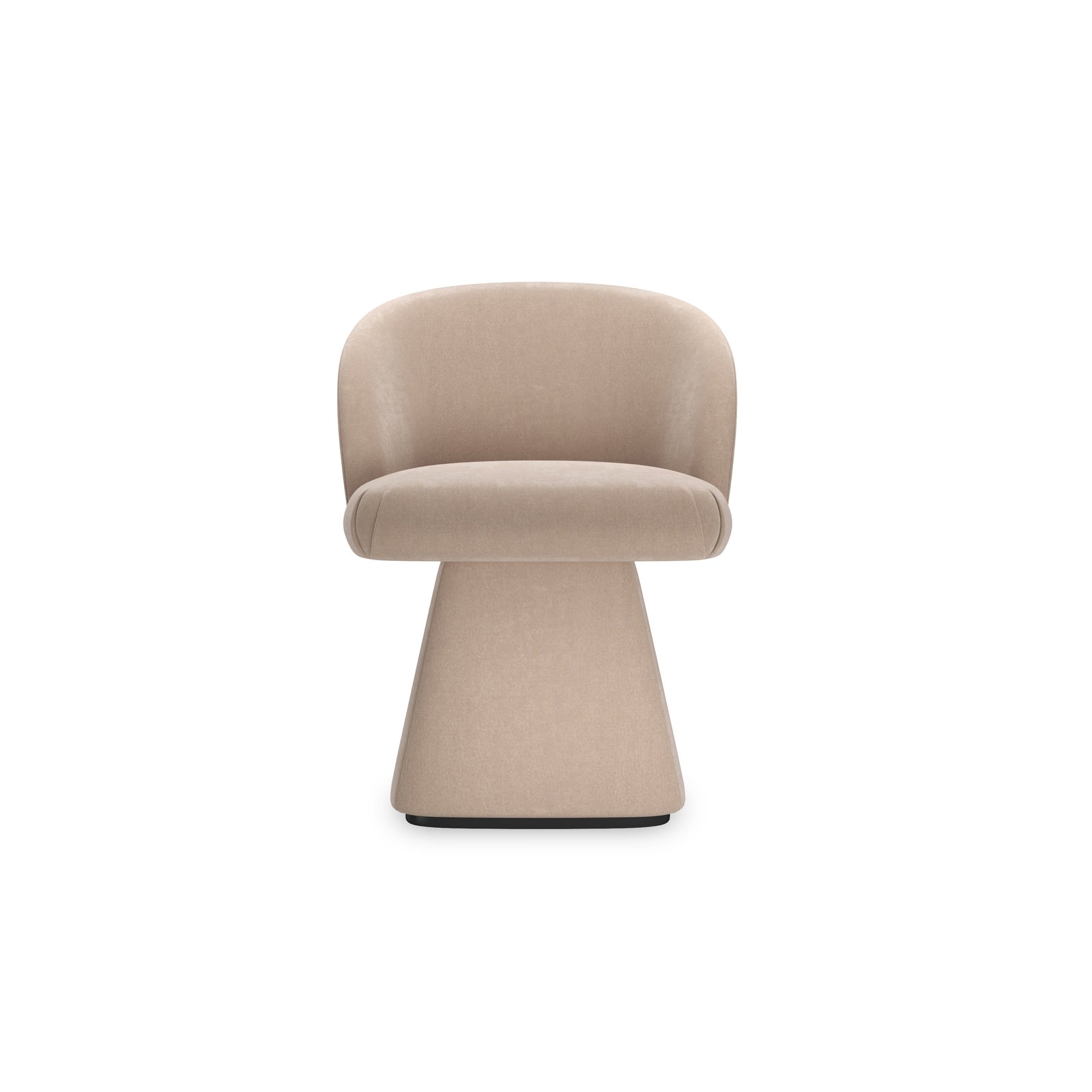Caracole Vuelta Swivel Dining Chair – front view