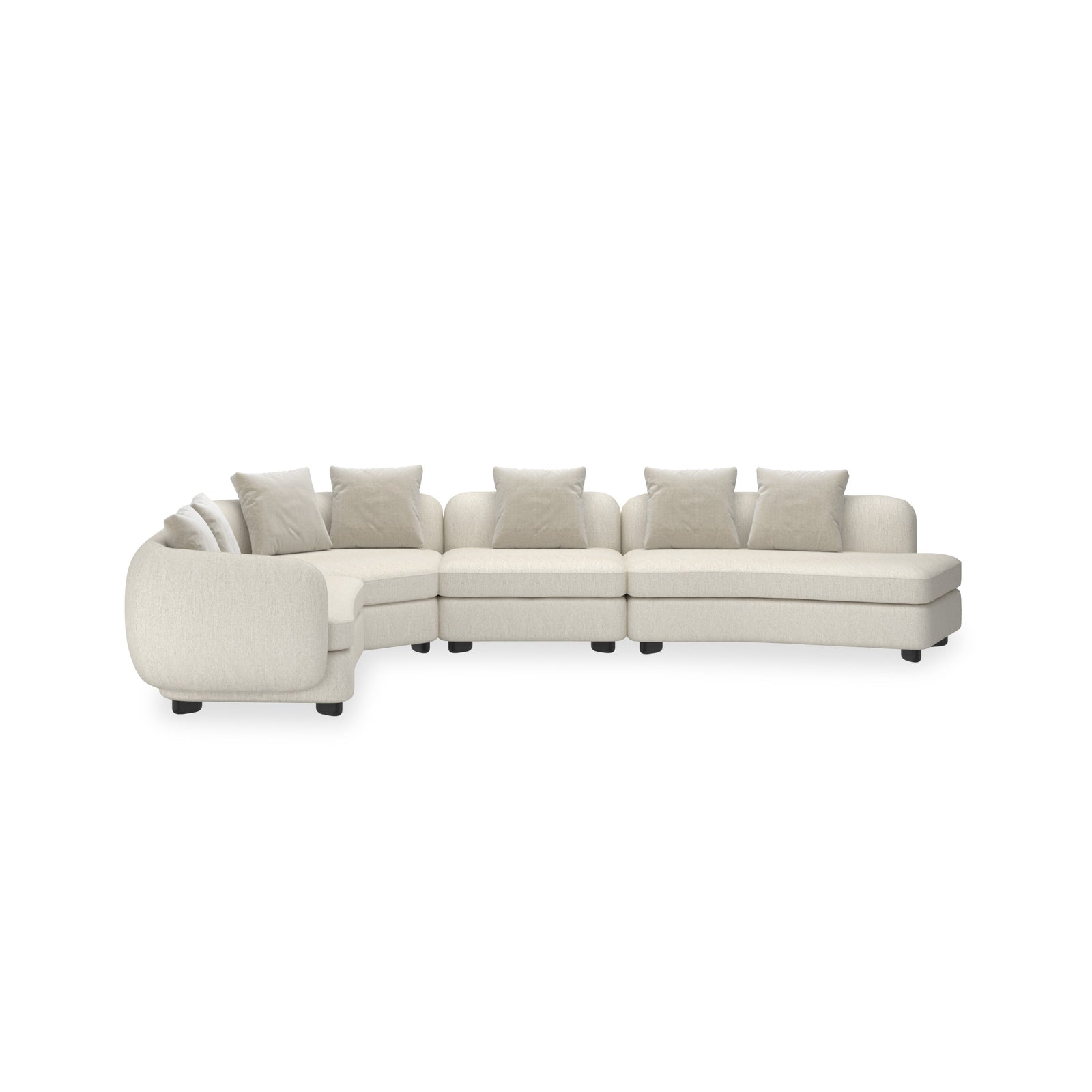 Caracole Lumi Sectional – front view