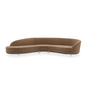 Caracole Three's Company Sectional – front view