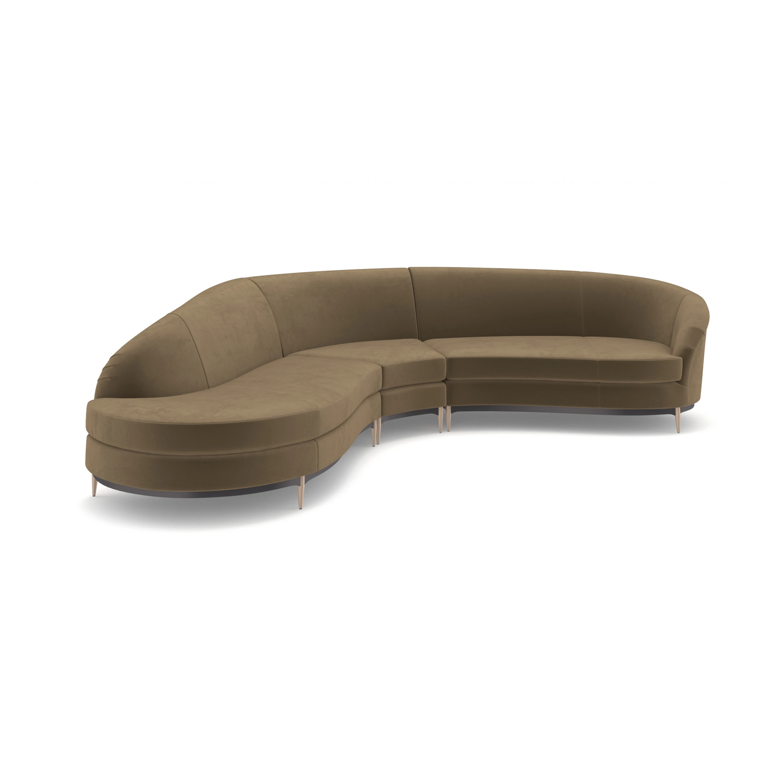Caracole Three's Company Sectional – angle view