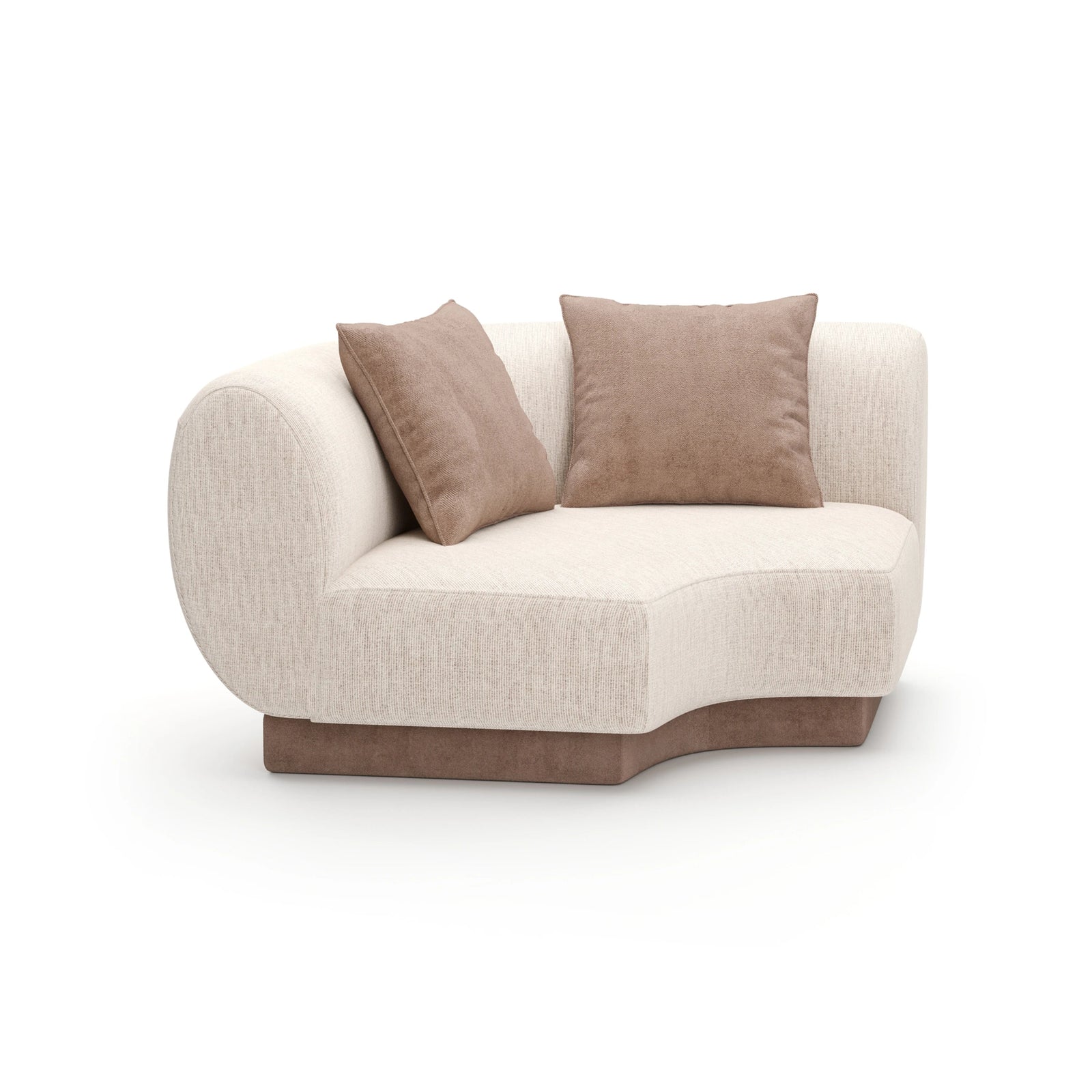 Caracole Seta Sectional Components – side view