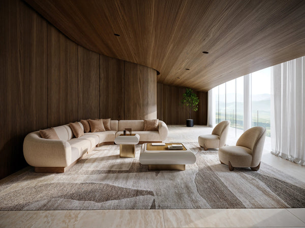 Caracole Seta Sectional – angle view