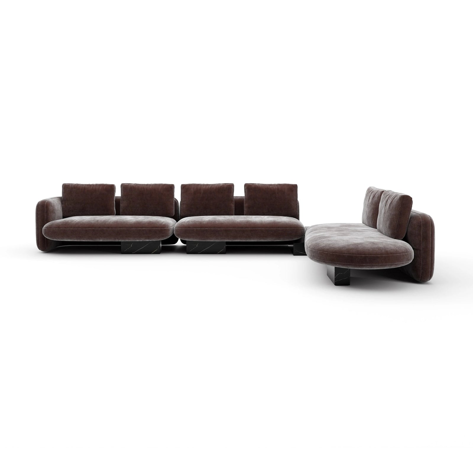 Caracole Overlap Sectional – front view