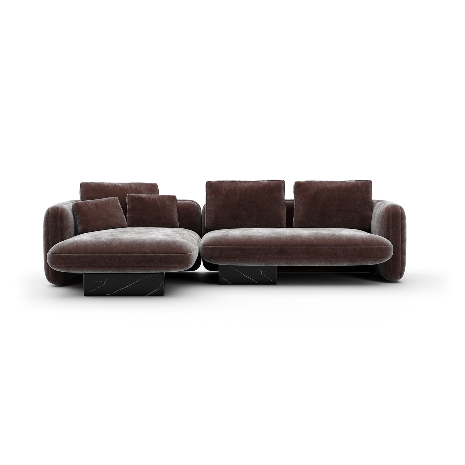 Caracole Overlap Sectional – front view