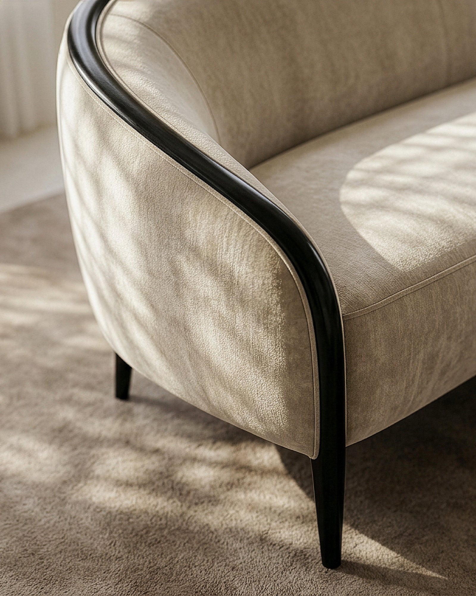 Caracole Petit Sofa – angle view