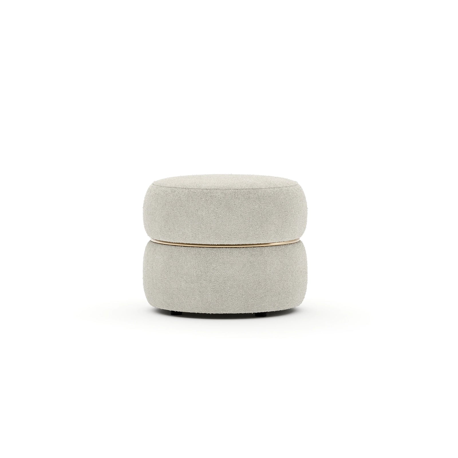 Caracole Smoosh Pouf – angle view