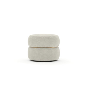 Caracole Smoosh Pouf – angle view