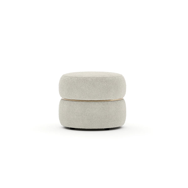 Caracole Smoosh Pouf – angle view