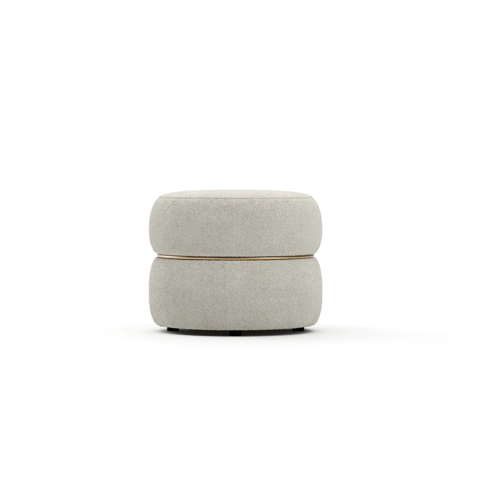 Caracole Smoosh Pouf – side view