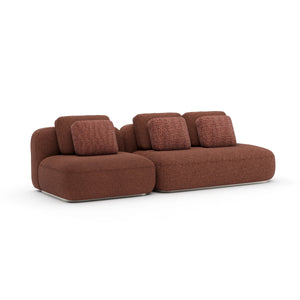 Caracole Sasso 2-Piece Small Sofa Saffron – angle view