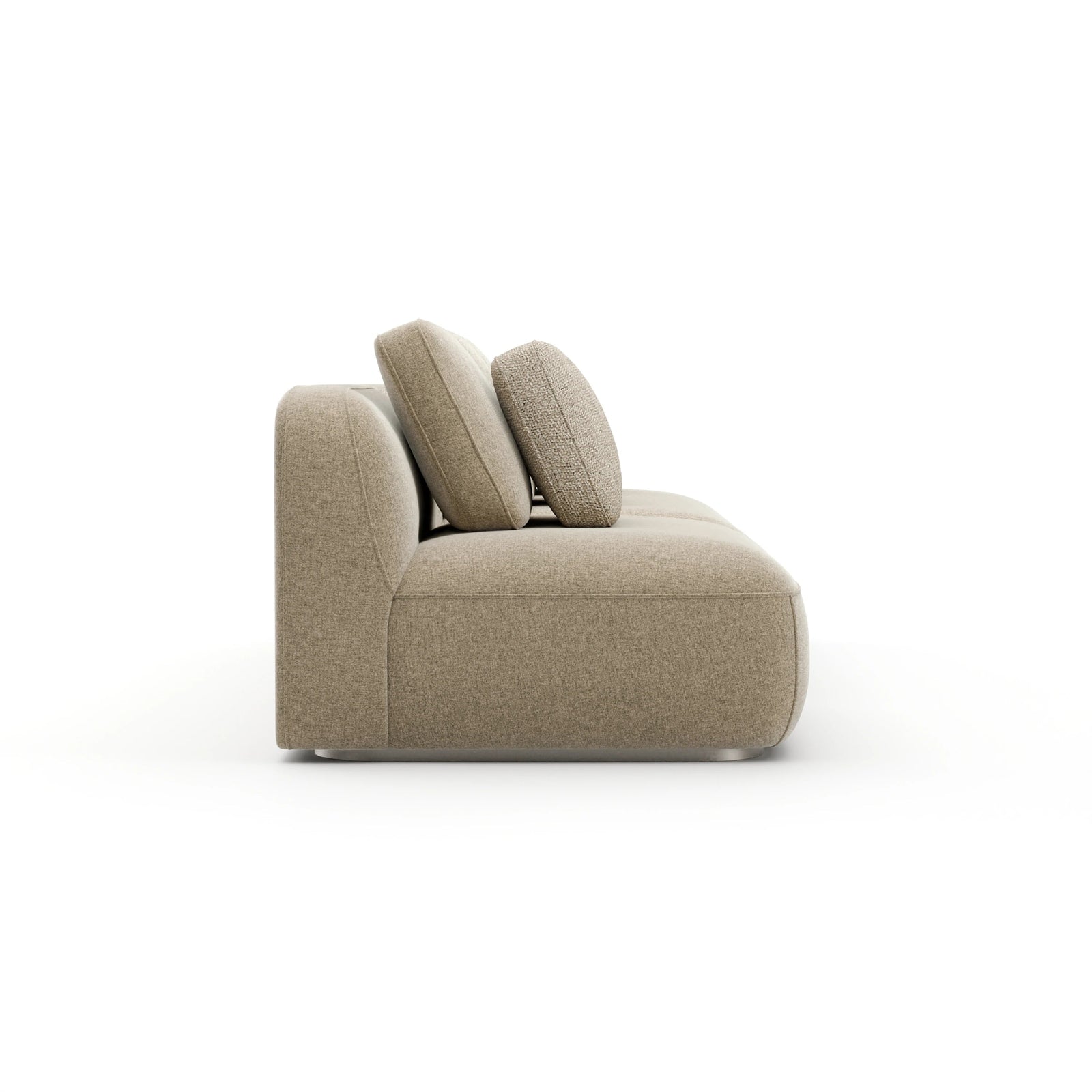 Caracole Sasso 2-Piece Small Sofa Oatmeal – side view