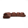 Caracole Sasso Large Curved L Sectional Saffron – front view