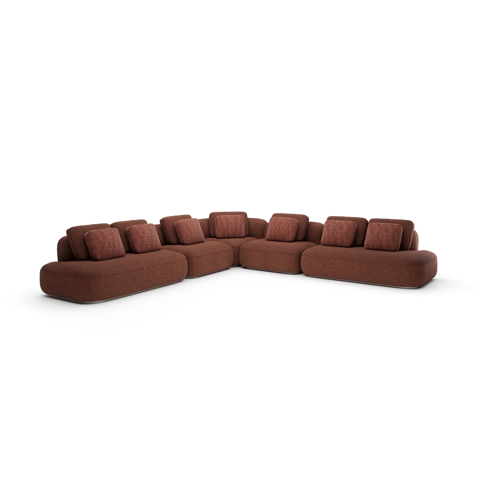 Caracole Sasso Extra Large L Sectional Saffron – angle view