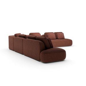 Caracole Sasso Extra Large L Sectional Saffron – side view