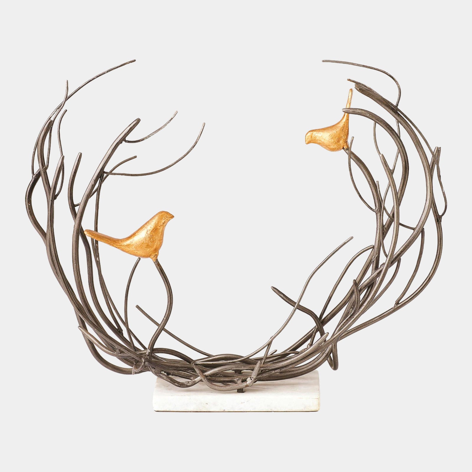 Global Views Bird Family in Thicket – detail