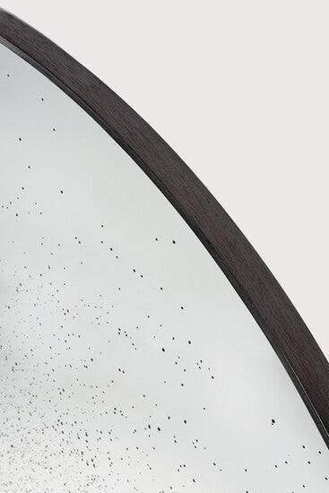 Aged Wall Mirror - Round Wooden Frame - Ethnicraft