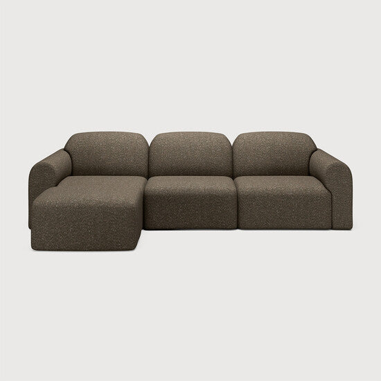 Bulky Modular Sofa Set - 1 Seater + 2x End Seater + Footstool - Ethnicraft