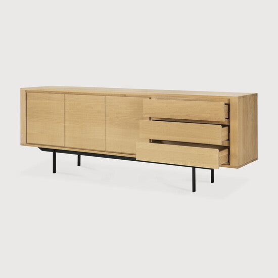 Shadow Sideboard - Black Metal Legs - Ethnicraft