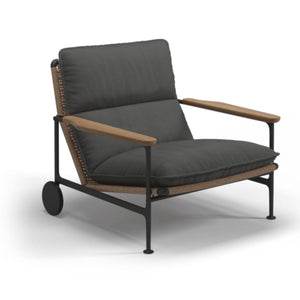Zenith Lounge Chair With Teak Arms