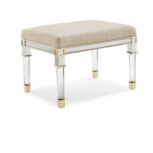 Silver And Gold Ottoman