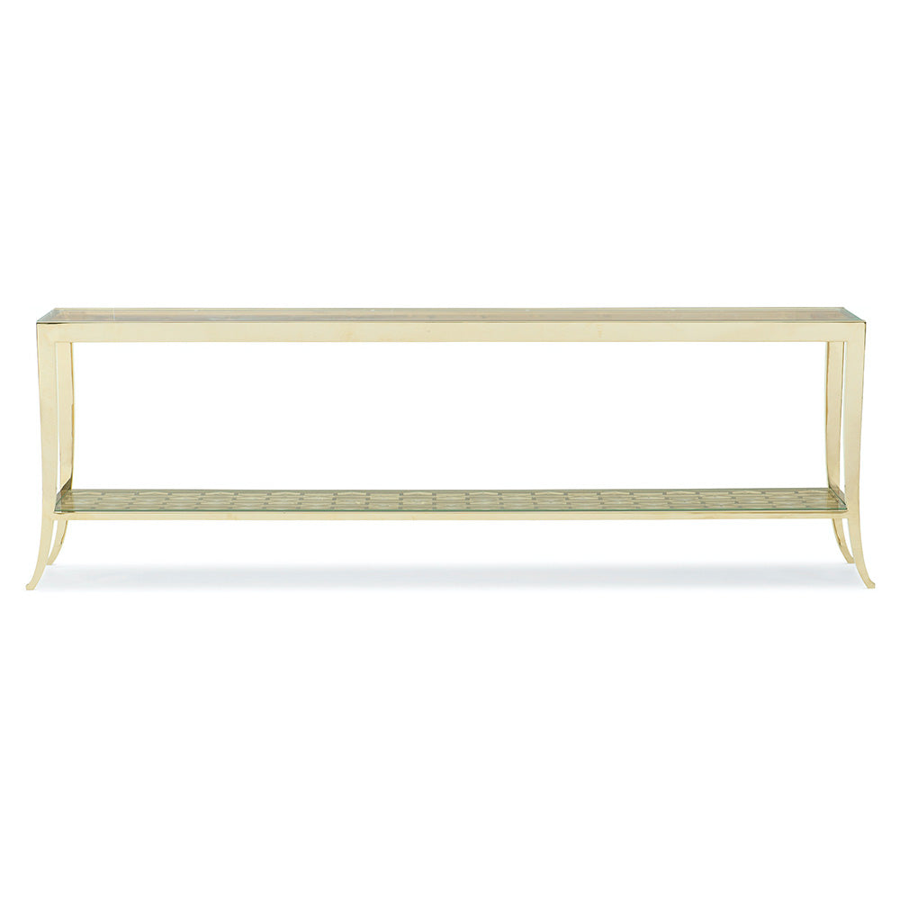 In A Holding Pattern Console Table