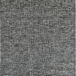 Aldridge Charcoal & Ivory Wool & Bamboo Silk