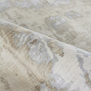 Murano Ivory & Silver & Gold Wool & Bamboo Silk