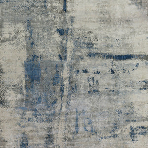 Reflections Gray & Blue Bamboo Silk