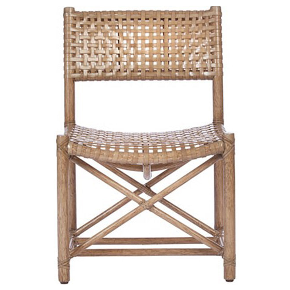 Antalya Laced Rawhide Armless Chair
