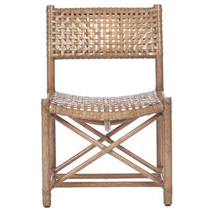 Antalya Laced Rawhide Armless Chair